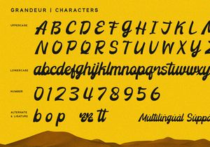 Grandeur - Bold Script