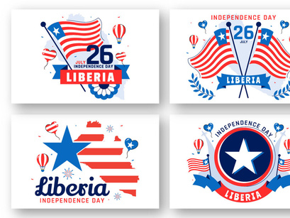 10 Liberia Independence Day Illustration