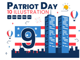 10 Happy USA Patriot Day Illustration preview picture