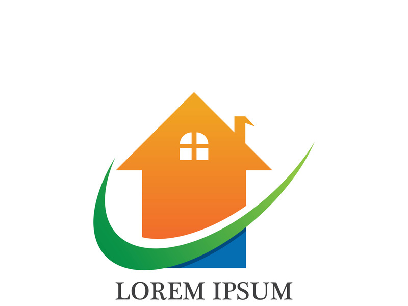 Real Estate home building , Property and Construction Logo design