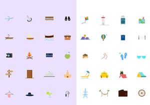 Travel Color Icons