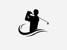 Golf logo vector icon stock illustration