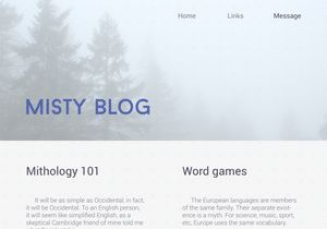 Minimal Blog UI