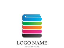 Digital book logo technology vector icon design