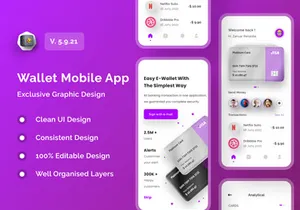 Wallet Mobile App UI Kits