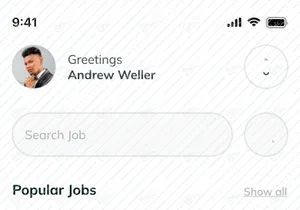 Job Finding app design kit