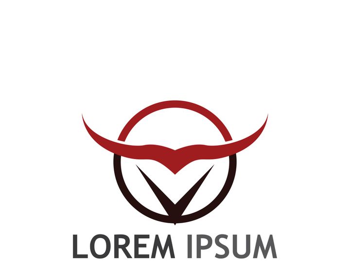 bull head horn logo