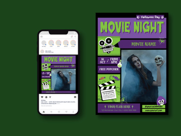 Movie Night Flyer preview picture