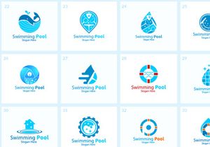 35+ Swimming Pool Logo Bundle