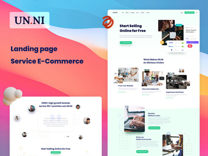 E-commerce Service Landing Page Un.ni