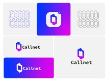 Call center logo - Business Logo Design - Gradient Logo Design