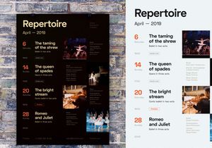 Theatre Schedule Poster