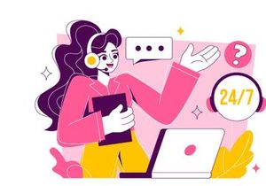 6 Customer Support Vector Illustration