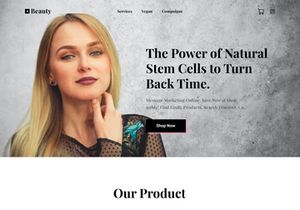 Beauty landing page