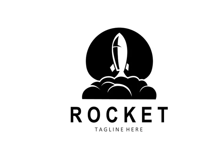 Rocket Logo Design, space exploration vehicle