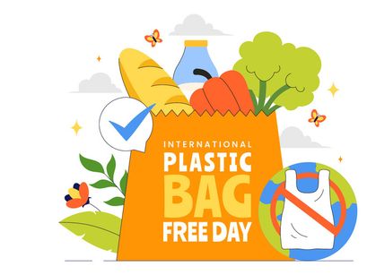 7 International Plastic Bag Free Day Illustration