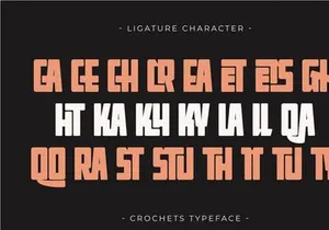Crochets - Modern Display Font