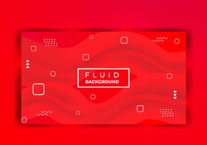 Modern Abstract Red Fluid Background Template