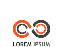 Infinity logo design with a modern concept
