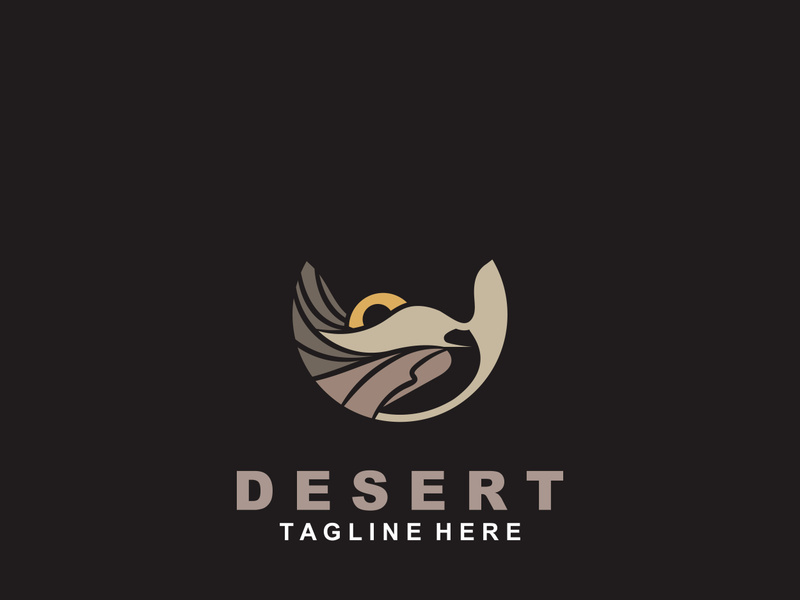 Desert wilderness logo outdoor adventure emblems, badges patches design element