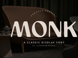 Monk - Display Font preview picture