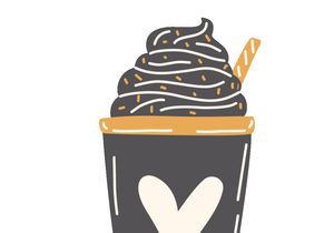 20 designs animation GIF, MP4 coffee milk dessert