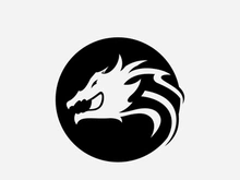 Dragon head logo vector icon