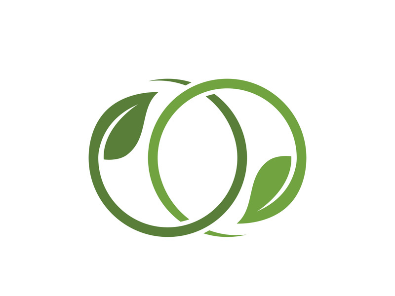 Eco green icon illustration design template
