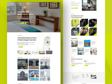 Real Estate Website Template Design preview picture