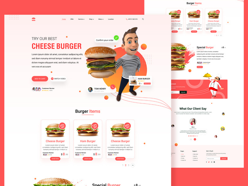 Burger Landing Page