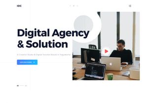 Creative Agency Landing Page light version