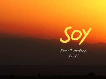 Soy Typeface 2021