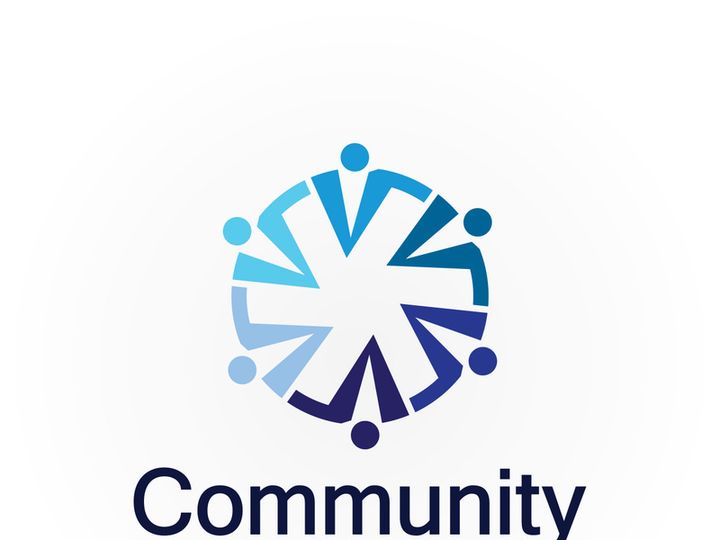 Community Logo Design Template for Teams or Groups.network and social icon design