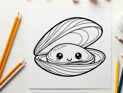 Cute smiling snail vector illustration flat design