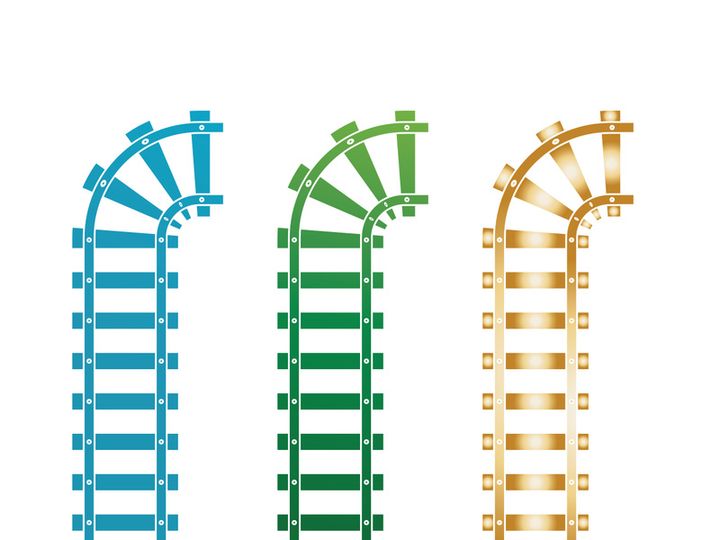 Train way icon vector for designer