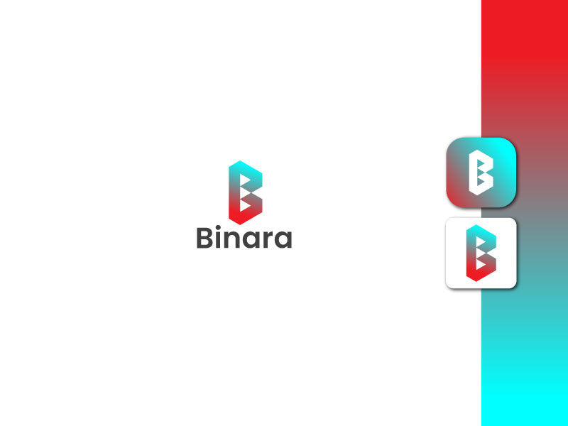 Lettermark Logo - Letter B Logo - Gradient Logo - Business Logo Design