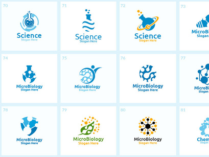 100 Science and Chemical Logo Bundle