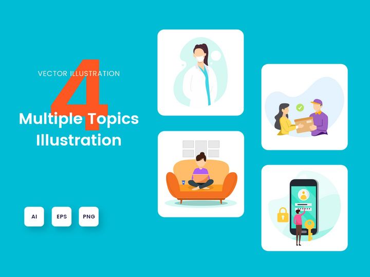 Multiple topics illustration