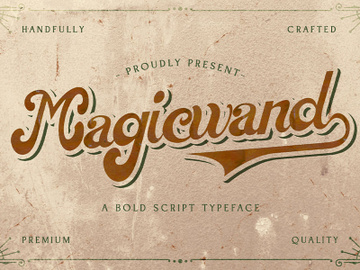 Magic Wand - Bold Script Font preview picture