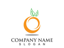 Orange logo design Vector icon illustration design