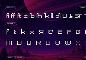 Cosmo Core | Pixelated Font