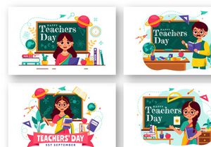 9 Teacher Day in India Illustration