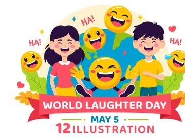 12 World Laughter Day Illustration preview picture