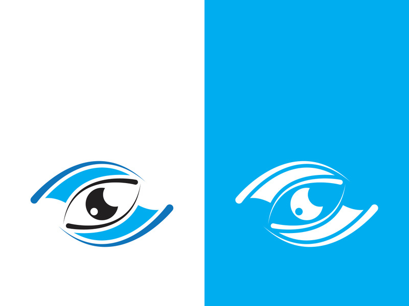 Branding identity corporate eye care vector logo design