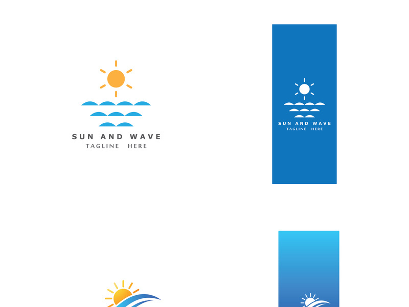 Creative and unique sun logo design.