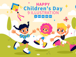 9 Happy Children's Day Vector Illustration preview picture