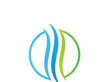 Ocean water wave wave logo design.