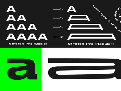 Stretch Pro - Futuristic Typeface