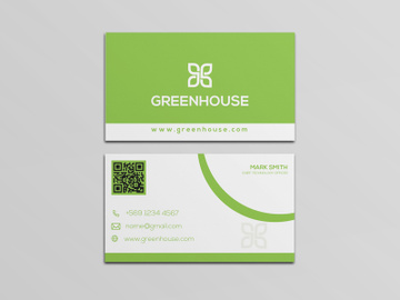 Green Corporate Modern Business Card Design preview picture