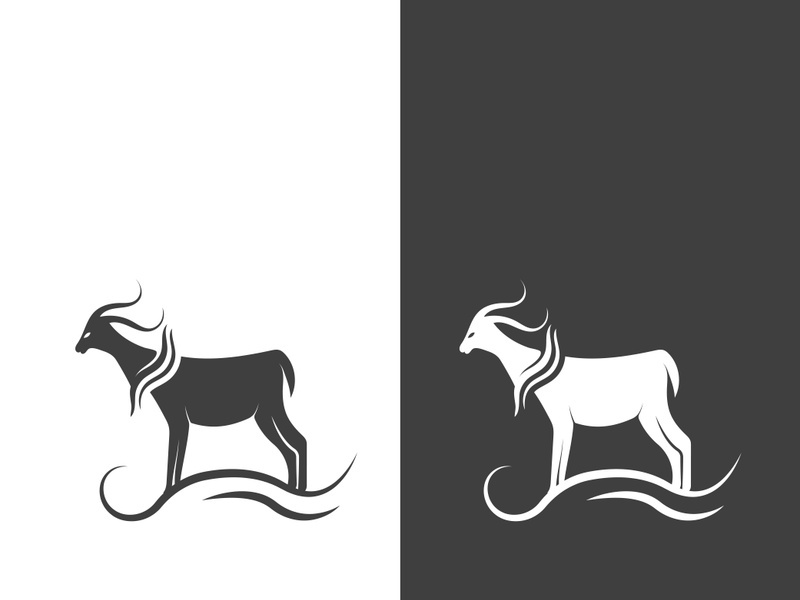 Goat logo template vector icon illustration design